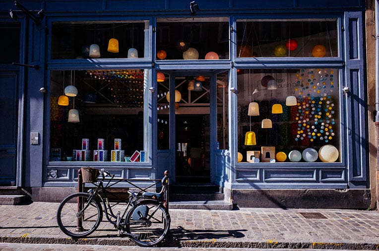 A storefront profile photo